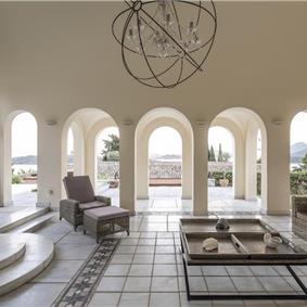 5 bedroom villa with infinity pool on Lefkada, sleeps up to 14